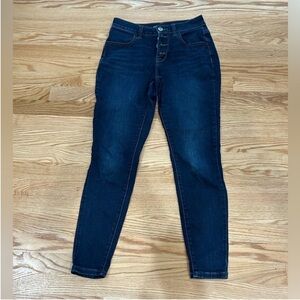 Maurice’s dark wash skinny jeans jeggings high rise extra small short XS petite